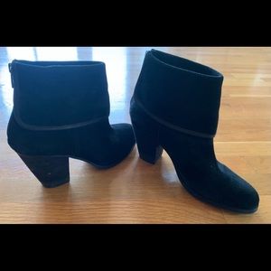 VINCE CAMUTO HAMILTON Womens Black Suede Leather Mid-Calf Bootie Boots Sz 11 41